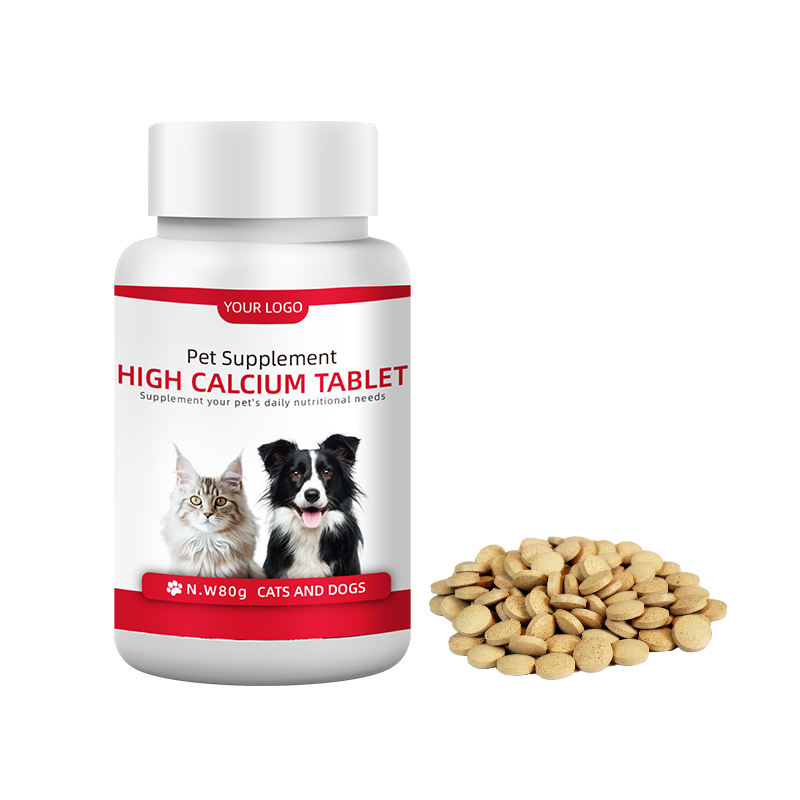 Factory-customized Pet Supplement Calcium Tablets Containing Vitamins to Promote Bone Health in Cats and Dogs