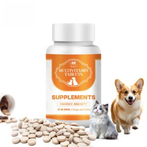 ODM/OEM Multivitamin Tablets for Dogs Cats Pets Digestive Health Seasonal Support Pet Health Care Vitamins Supplements