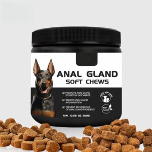 Private Label Pet Health Care & Supplements Dog Supplement Soft Chews Pet Probiotic Anal Gland Support Chews for Dogs