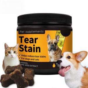 Pet Supplement Tear Stain Soft Chews Tear Stain Soft Chews for Pet Fish Oil Vision Supplement Dog Tear Stain Remove for Dogs