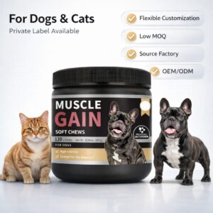 Pet Supplement Dog Muscle Soft Chews Dog Supplements Pet Health Care Supplement Dog Muscle Gain with Private Label