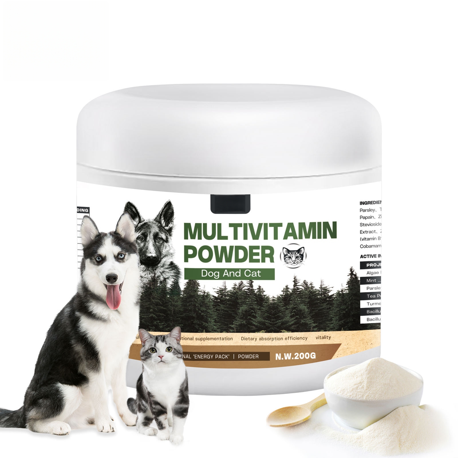 Pet Supplement Combined for Cats and Dogs, for Skin Health, Digestive Health, Probiotic, Immune System, Comprehensive Vitamin