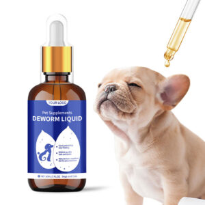 Natural Herbal Probiotic Cat & Dog Deworming Drops with Plant Extract Formula for Parasite Removal and Enhanced Immunity