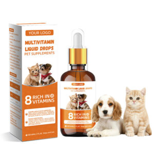 Factory Customized Multivitamin Liquid Drops Suitable for Dogs and Cats to Supplement the Daily Vitamin B Required by Pets