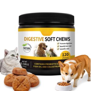 Customized Soft Chew Probiotic Digestion Improvement Intestinal Immune Health Supplement Dogs Cats Krill Powder Weight