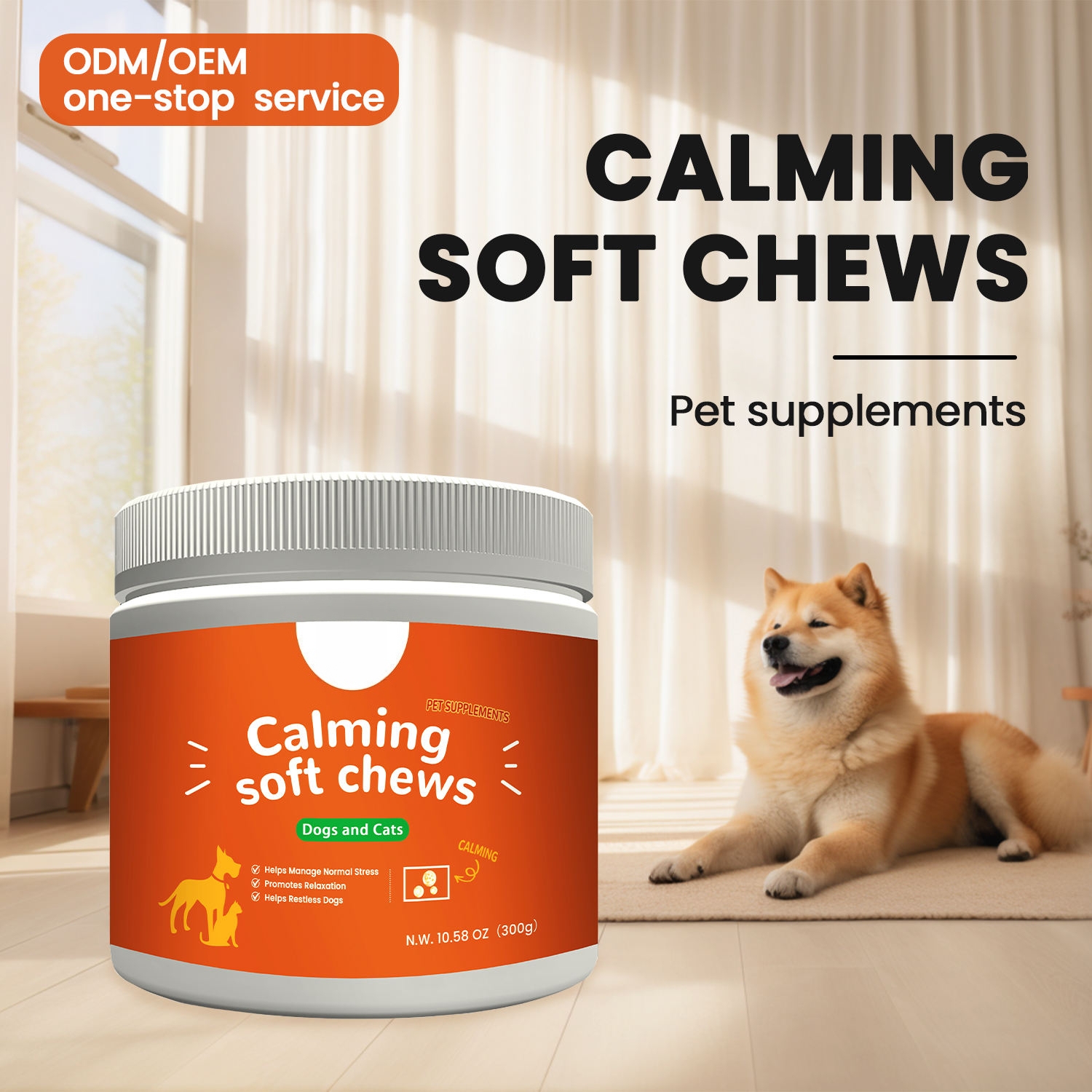 Dog and Cat Anxiety Relief Calming Chews Treats Tablets Pet Health Care & Supplements for Stress Relief - Image 5