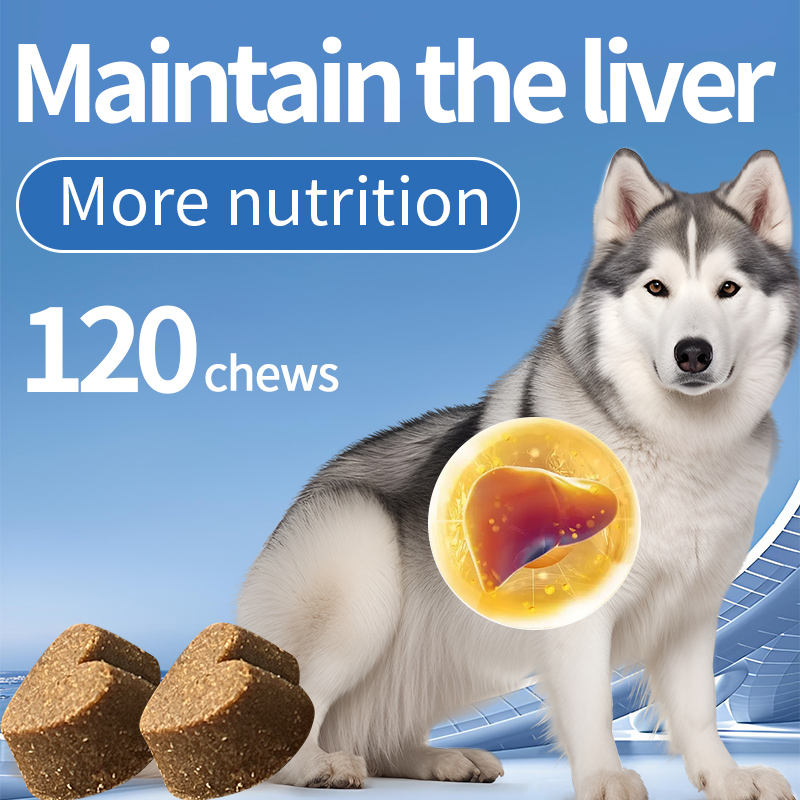 Natural Pet Liver Health Supplement Soft Chews Dog Treats with Milk Thistle Extract Vitamins Support Dog's Liver Function - Image 3