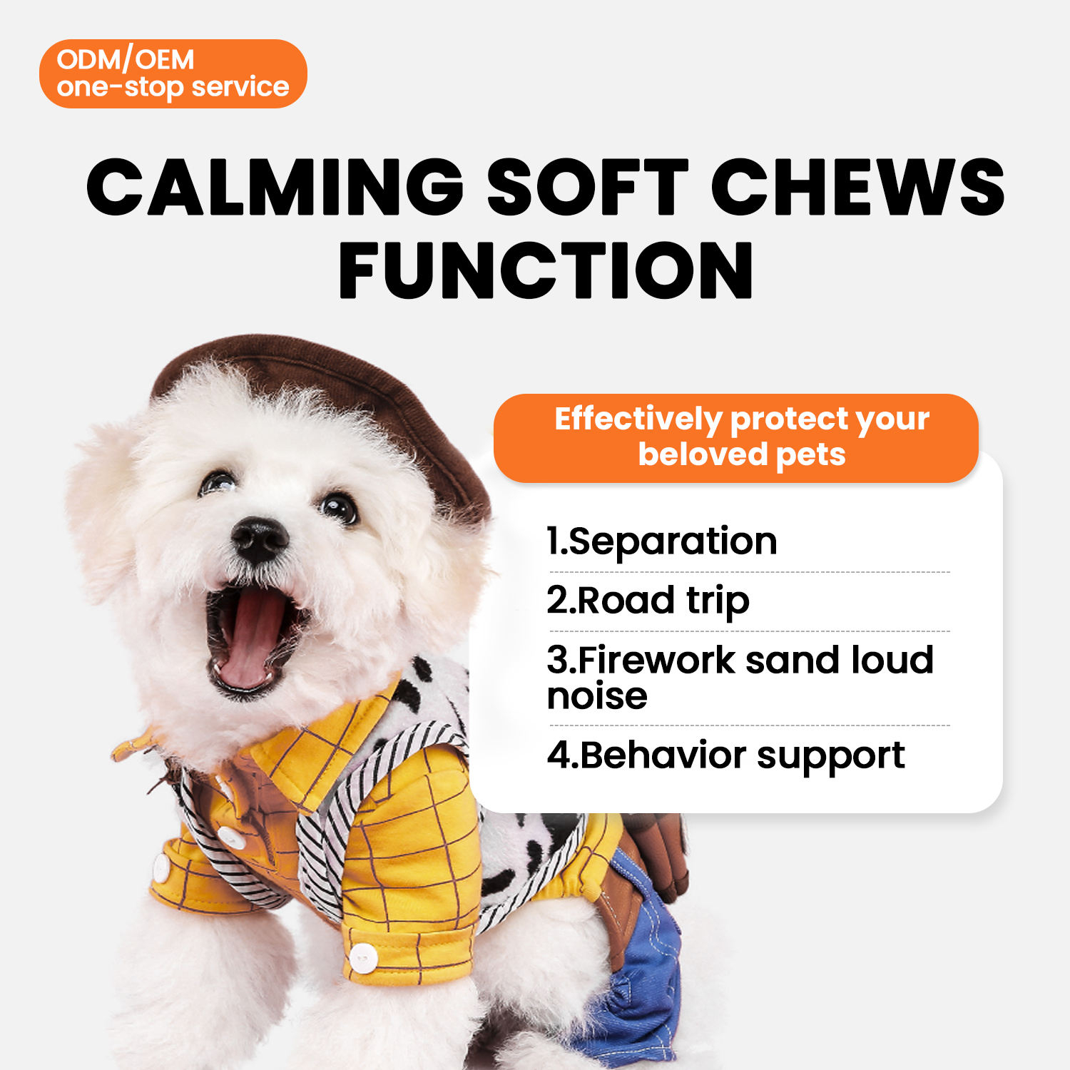 Dog and Cat Anxiety Relief Calming Chews Treats Tablets Pet Health Care & Supplements for Stress Relief - Image 6
