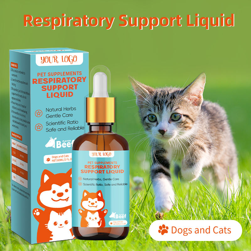 Factory-Made Liquid Respiratory Supplement for Cats and Dogs Cough and Wheeze Relief Supports Lung Health and Immunity - Image 3