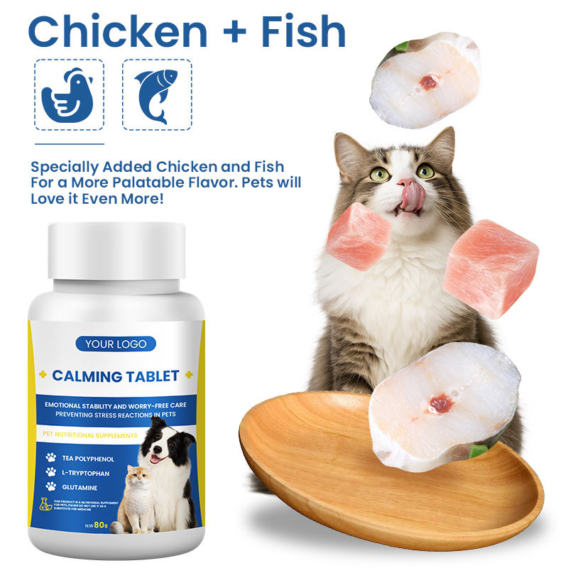 Custom Pet Calming Supplements for Dogs and Cats, Chewable Tablets to Maintain Emotional Balance and Relieve Stress and Anxiety - Image 3