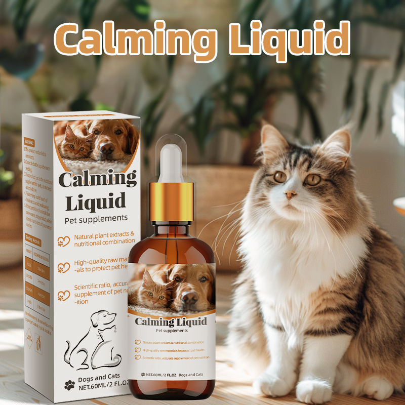 Customizable Calming Liquid Drops Pet Supplement Supports Stress Relief and Promotes Relaxation in Dogs Puppies and Cats - Image 4