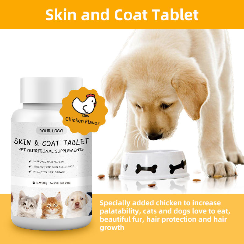 Chewable Pet Health Care Tablets Vitamins and Supplements to Support Healthy Skin and Coat Pest Control for Dogs and Cats - Image 4