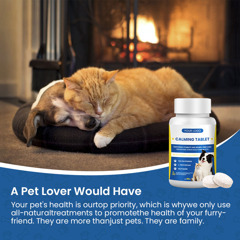 Custom Pet Calming Supplements for Dogs and Cats, Chewable Tablets to Maintain Emotional Balance and Relieve Stress and Anxiety - Image 4