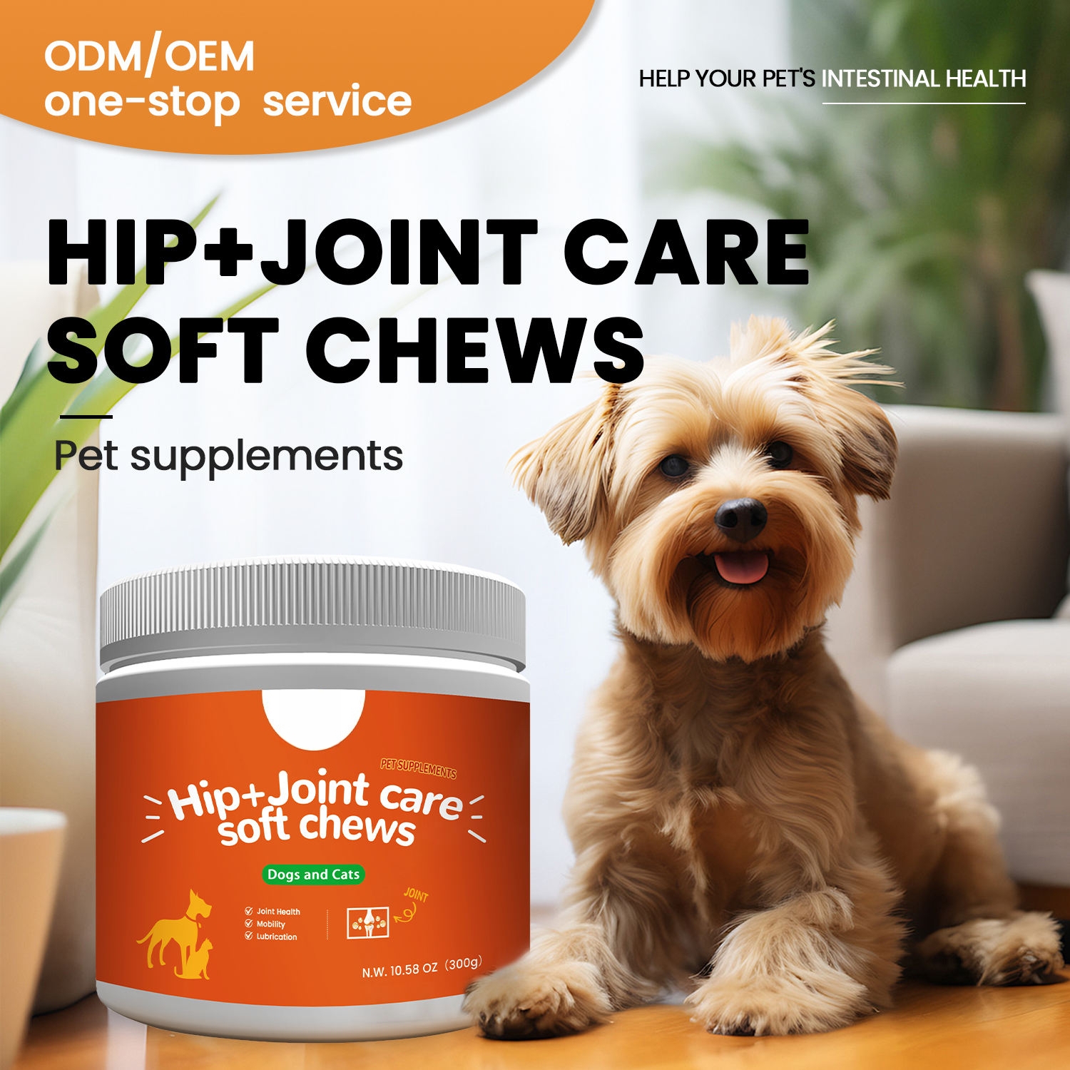 Pet Nutritional Supplement Soft Chews Pet Joint Health Dog Supplements and Vitamins Hip and Joint Supplement for Dogs - Image 4