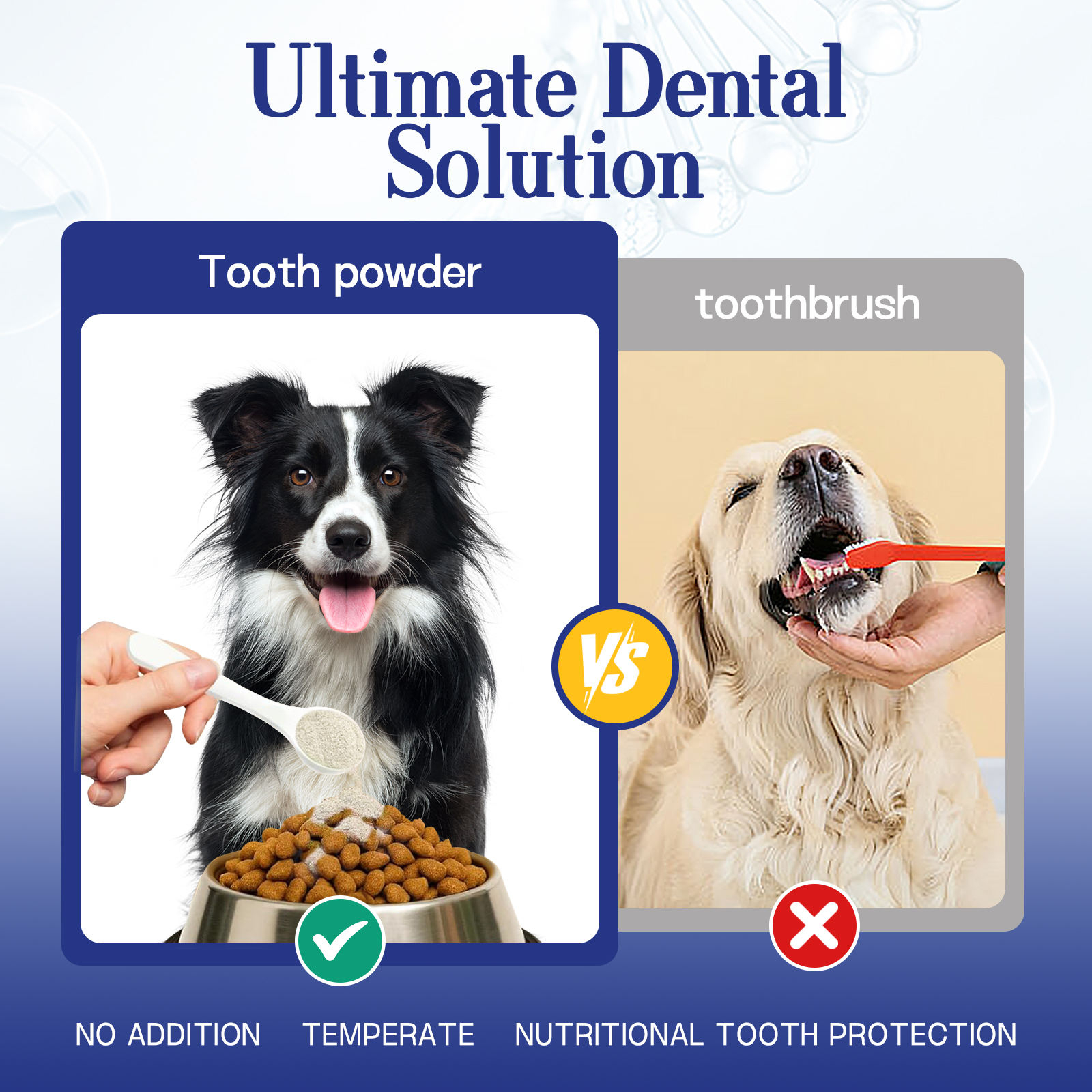 ODM/OEM Oral Health Supplement - Natural Dog Tooth Whitening, Tartar Removal, Dog Teeth Cleaning Powder for Pets - Image 5