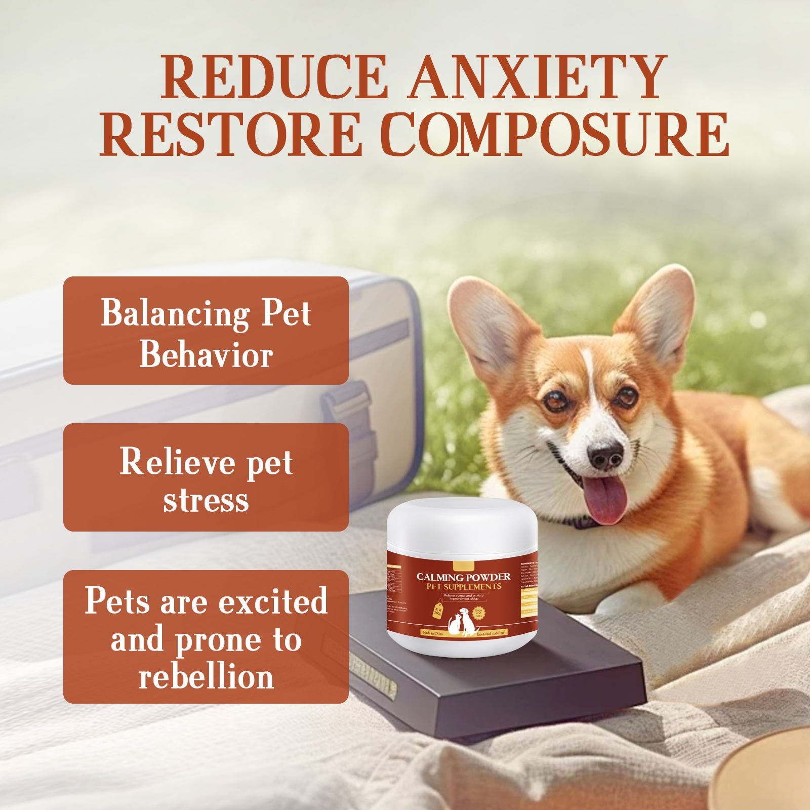 Wholesale cat and Dog Calming Powder Helps Relieve Dog Anxiety Barking and Stress Relieves Dog Anxiety - Image 5