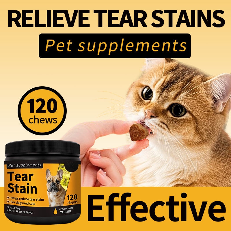 Pet Supplement Tear Stain Soft Chews Tear Stain Soft Chews for Pet Fish Oil Vision Supplement Dog Tear Stain Remove for Dogs - Image 7
