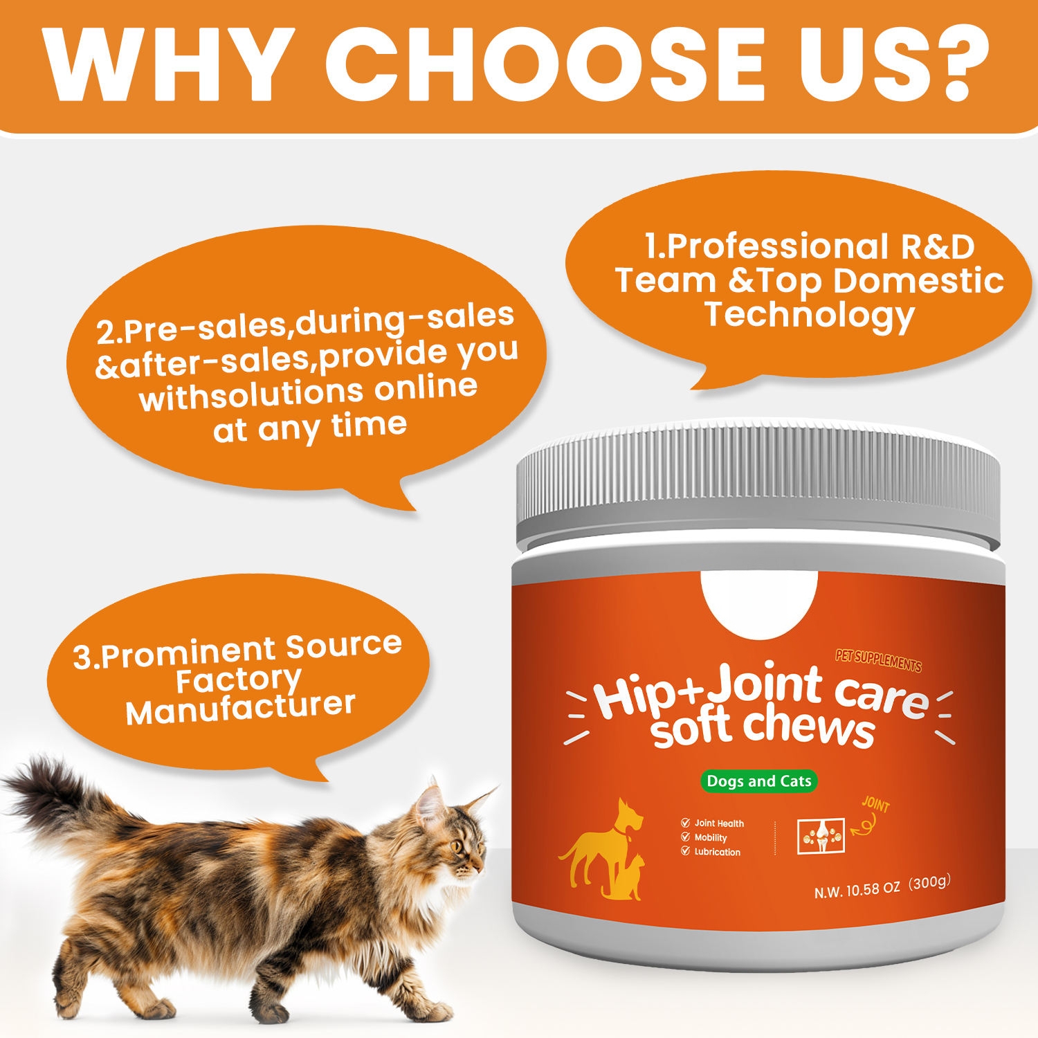 Pet Nutritional Supplement Soft Chews Pet Joint Health Dog Supplements and Vitamins Hip and Joint Supplement for Dogs - Image 5
