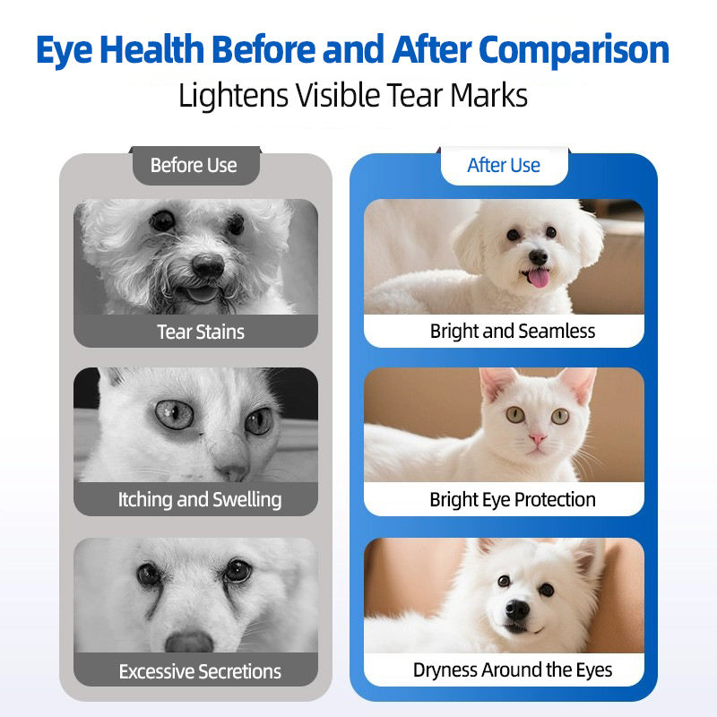 Custom Pet Nutrition Tear Stain Replenishing Drops Support Eye Health and the Immune System in Cats and Dogs - Image 5